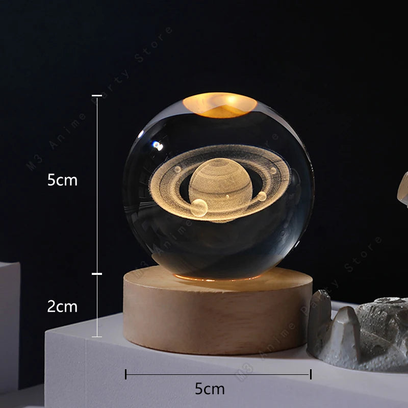 LUMISPHEREA-Glowing Galaxy, Saturn, Moon Lamps