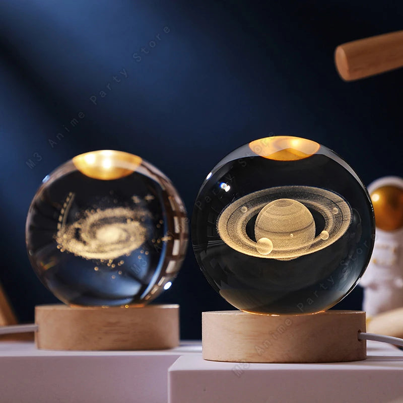 LUMISPHEREA-Glowing Galaxy, Saturn, Moon Lamps