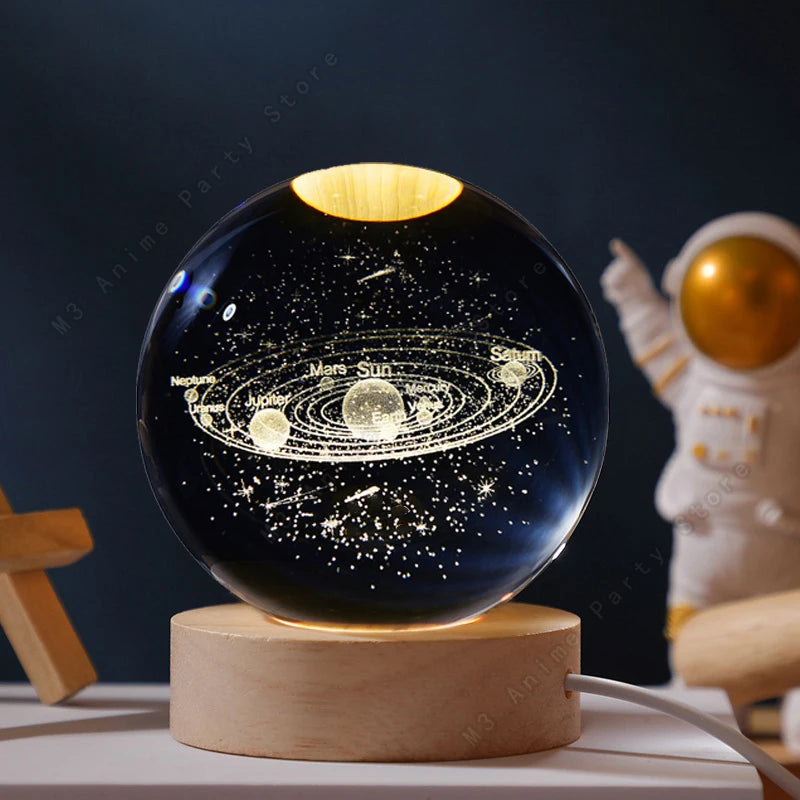 LUMISPHEREA-Glowing Galaxy, Saturn, Moon Lamps