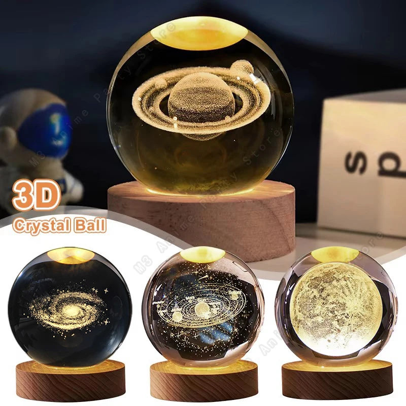 LUMISPHEREA-Glowing Galaxy, Saturn, Moon Lamps
