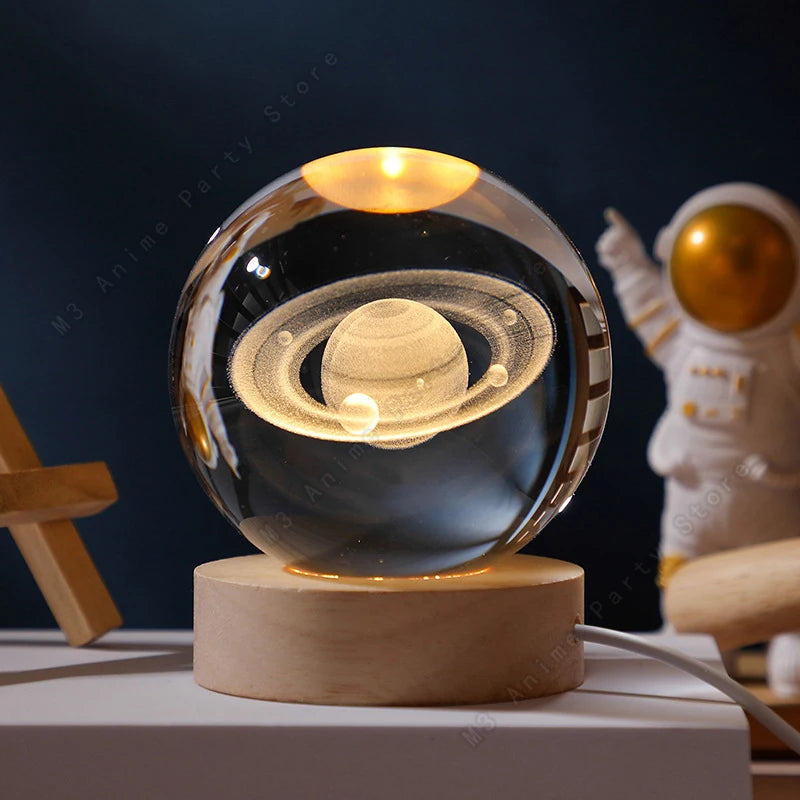 LUMISPHEREA-Glowing Galaxy, Saturn, Moon Lamps